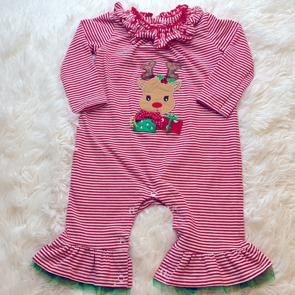 Bonnie Baby Other - Bonnie Baby Baby Girls Christmas Romper